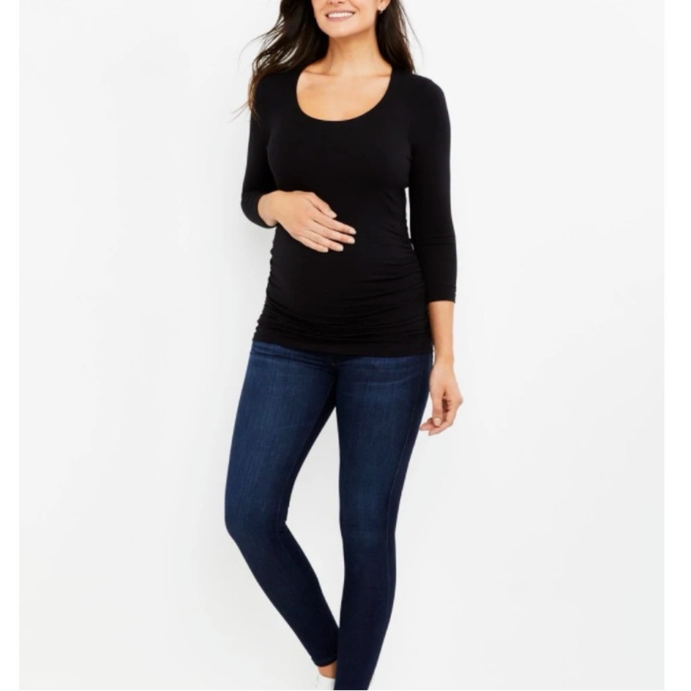 Adriano Goldschmied AG Maternity Prima Cigarette leg blue skinny jeans size 26R